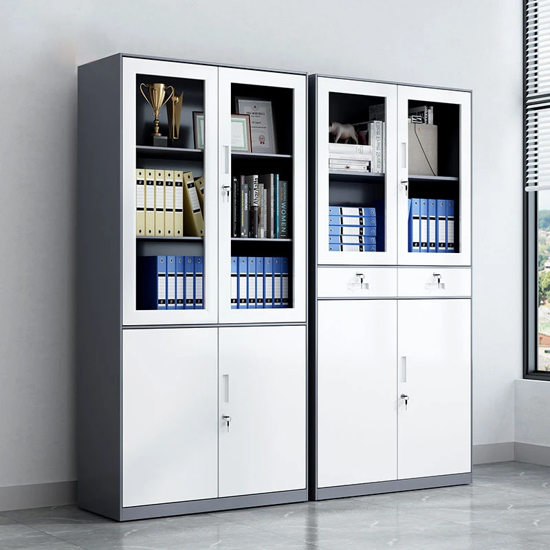 Cabinet for art exhibitions in the kindergarten book corner