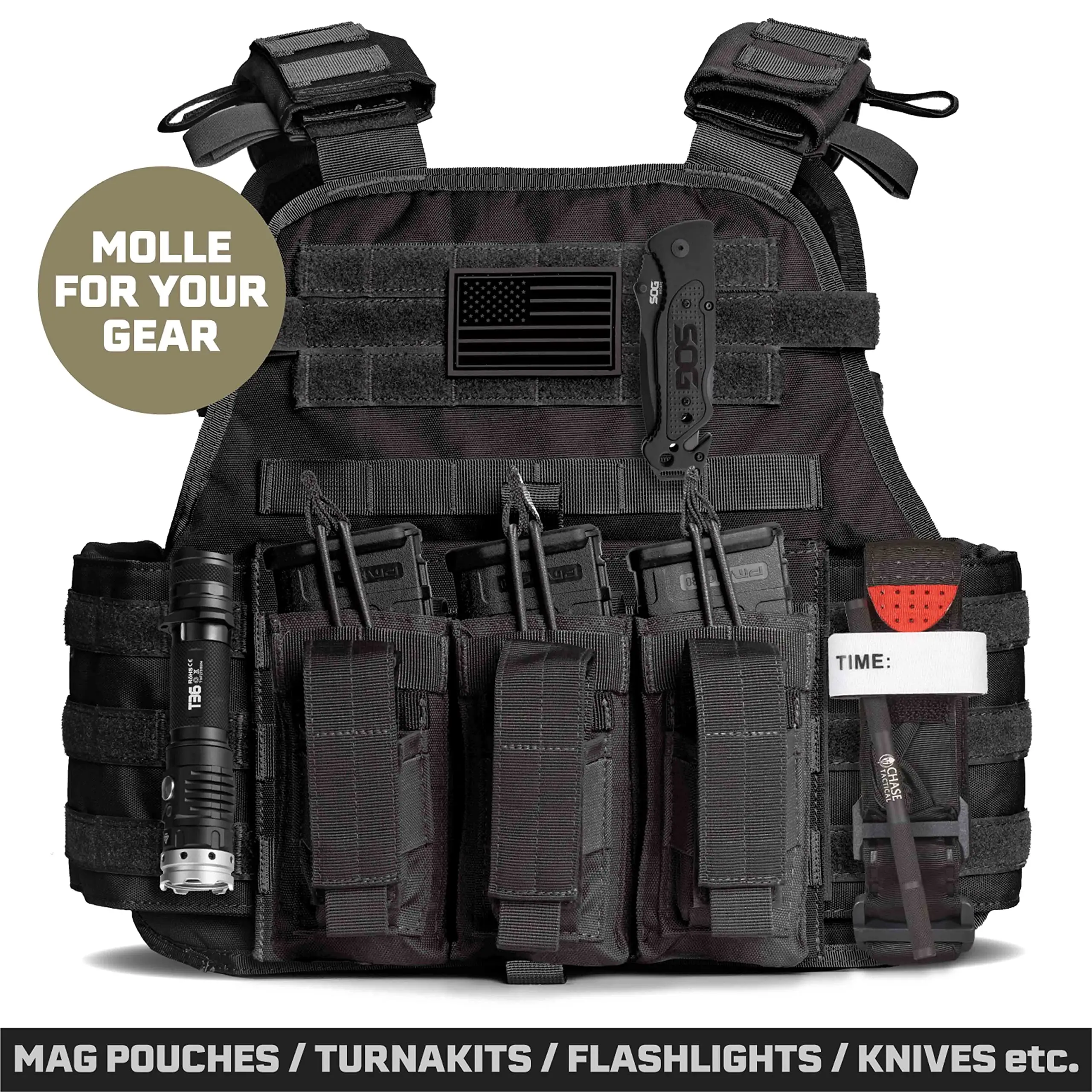 Factory wholesale high quality 1000d nylon chalecos tactico para hombres tactical vest