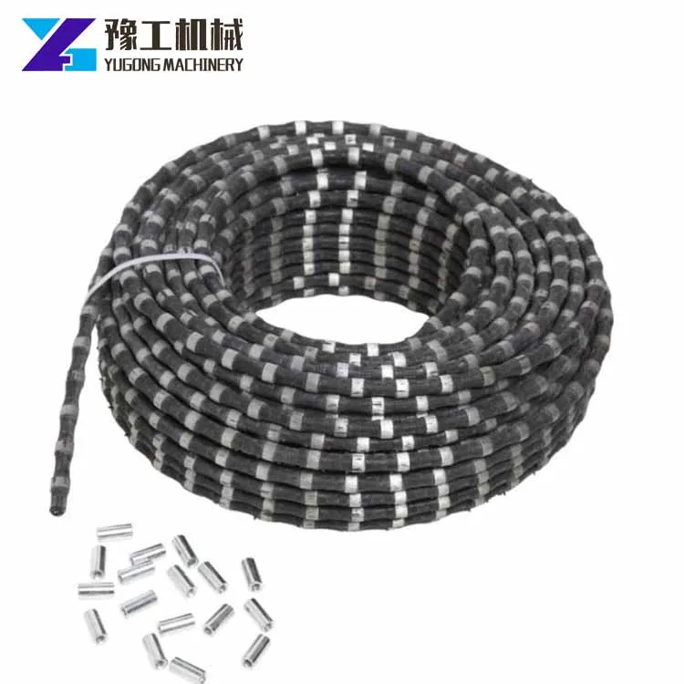 Factory diamond wire rope saw and diamond wire saw machine for quarry stone