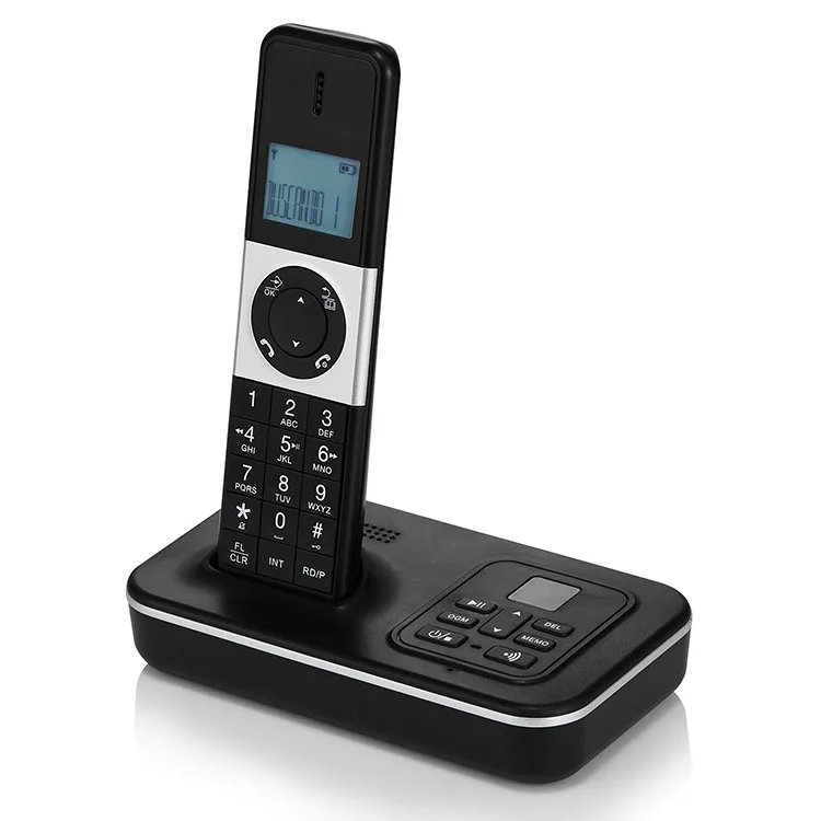  Портативный Телефон DECT телефон там функция голосовых сообщений аналоговый