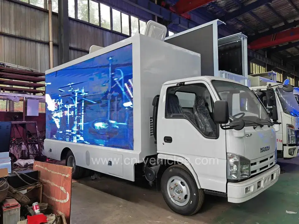 ISUZU Full Color Outdoor P6 Advertising Mobile LED Billboard Display Screen Truck