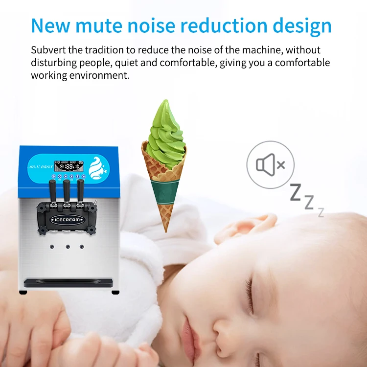 MK-36ETB Wholesale Ice Cream Machine Miken Maquina Que Hace Helado En Mexico Crema Suave De Hielo De La Maquina Counter Top