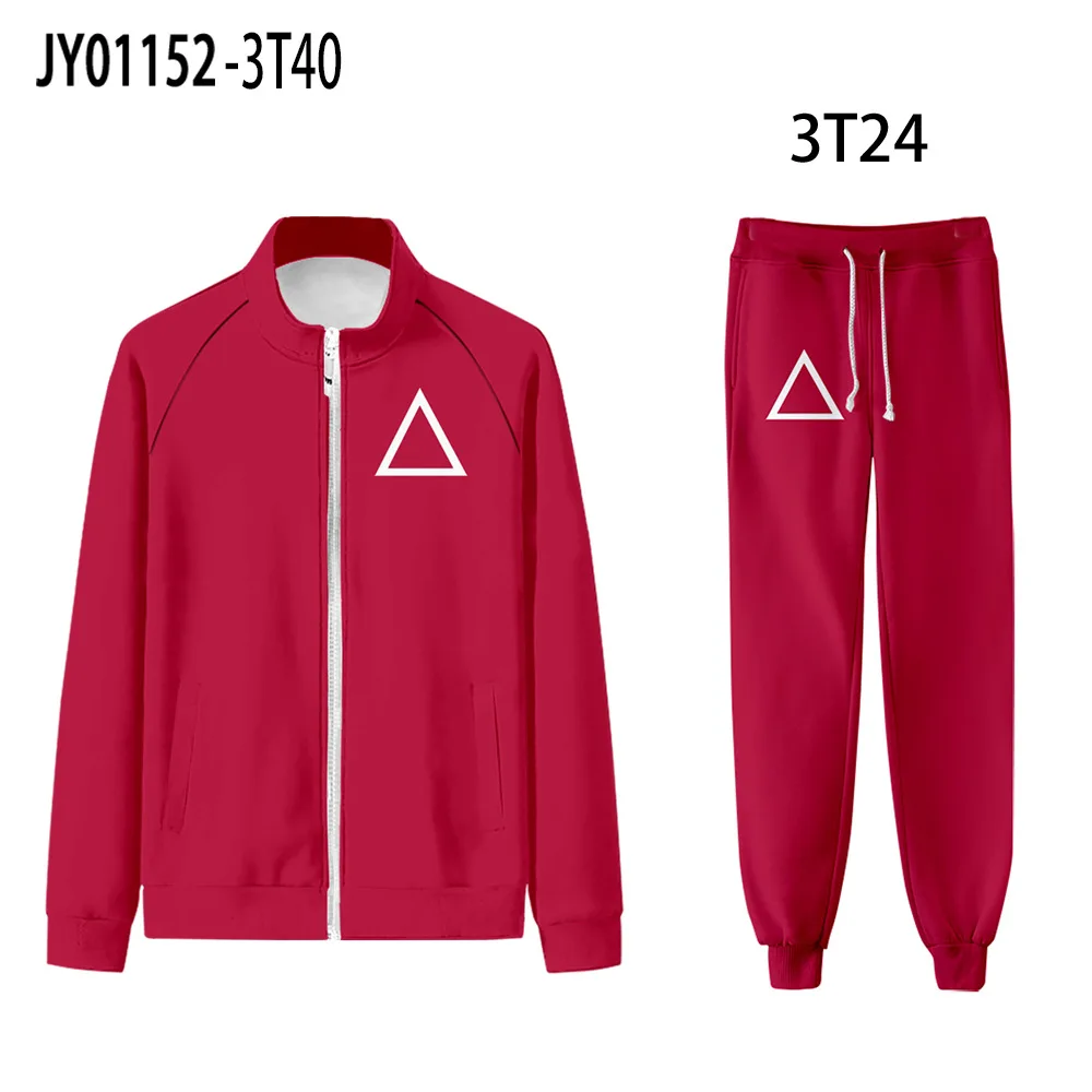 TMW wholesale 6XL big size role uniform 067 jacket unisex 2 piece set squid game costumes track suit squid game cosplay