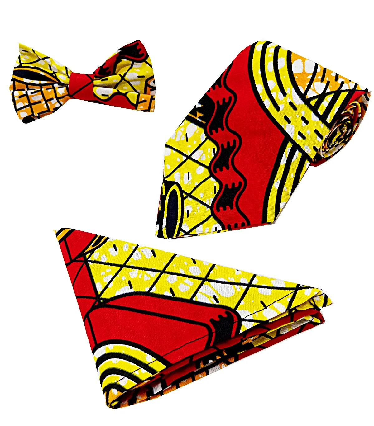 
2021 оптовая продажа с фабрики Высокое качество воск хлопковый мужской галстук, новые цвета, с галстуком-бабочкой, комплекты из 3 предметов 
