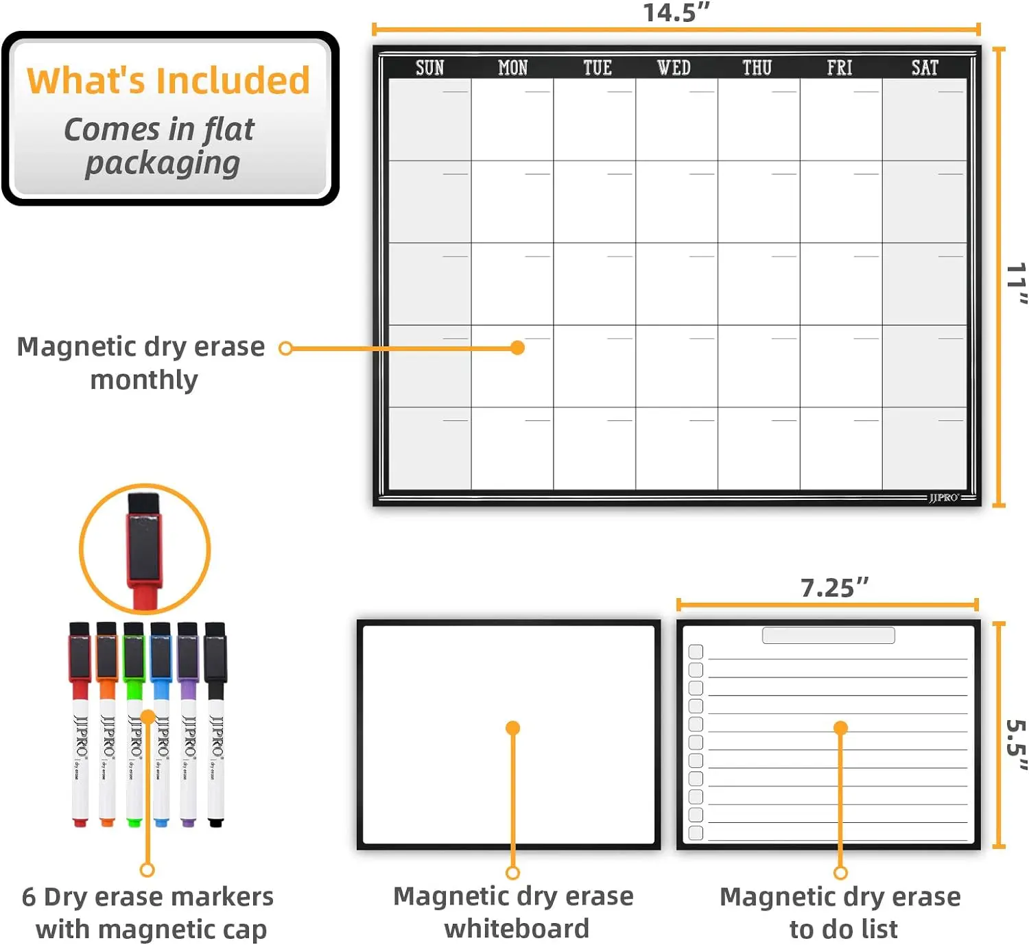 New Arrivals Fridge Magnets Magnetic Calendar Removable Weekly  Dry Erase Drawing Monthly Planner Board Fridge Schedule