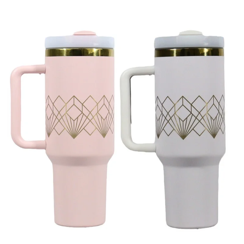 NXF Wholesale Bulk Double Walled 40oz Stainless Steel Vacuum Insulated Copper  Powder Coated Tumbler for Laser Engraving