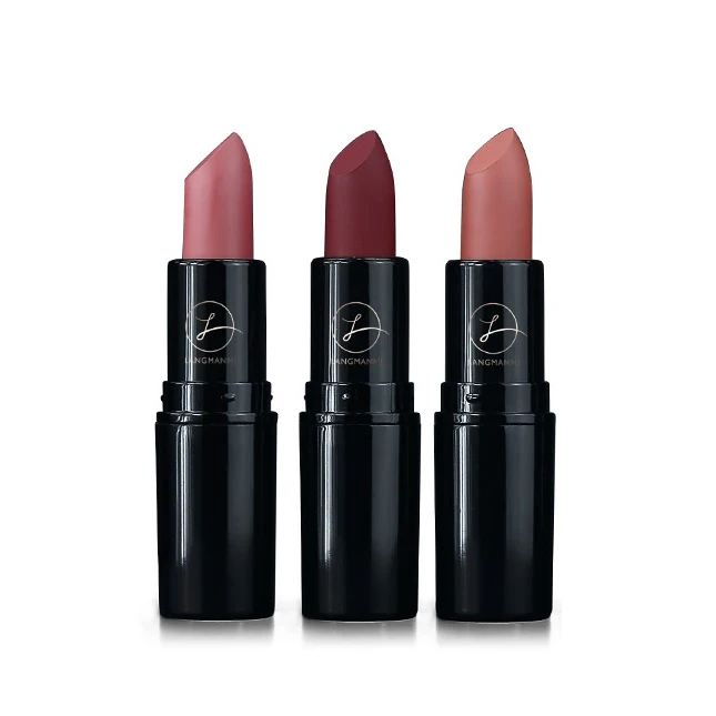 HM1610 New Starry Sky Bullet-tipped Lipstick Black Tube Lipstick Red Velvet Lipstick
