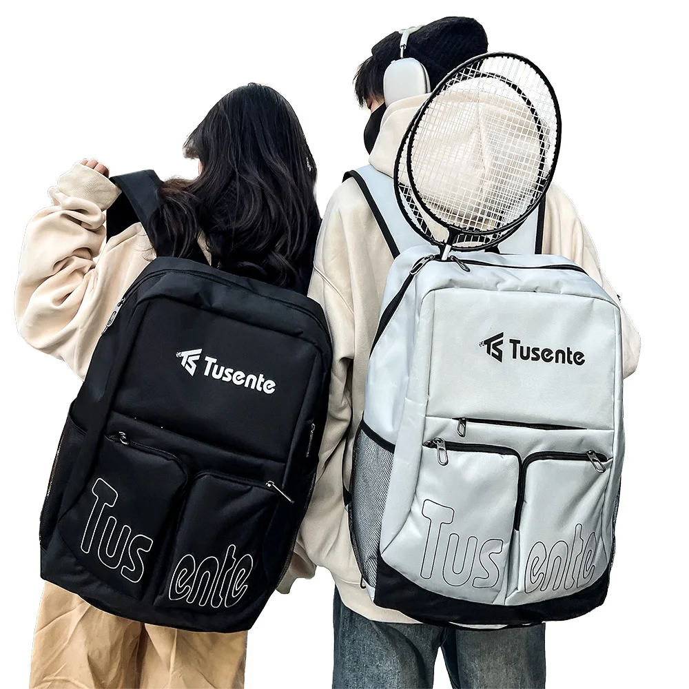 Gym Backpack For Men Women Travel Backpack With Shoe Compartment holder of Badminton Waterproof Laptop Backpack