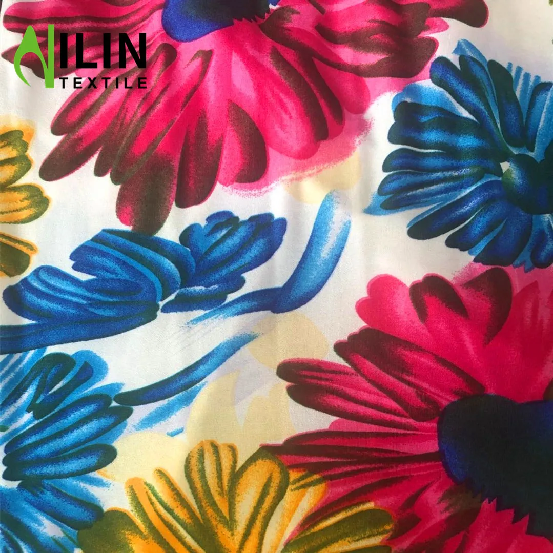 FDY четырехсторонняя эластичная ткань с принтом для купальников