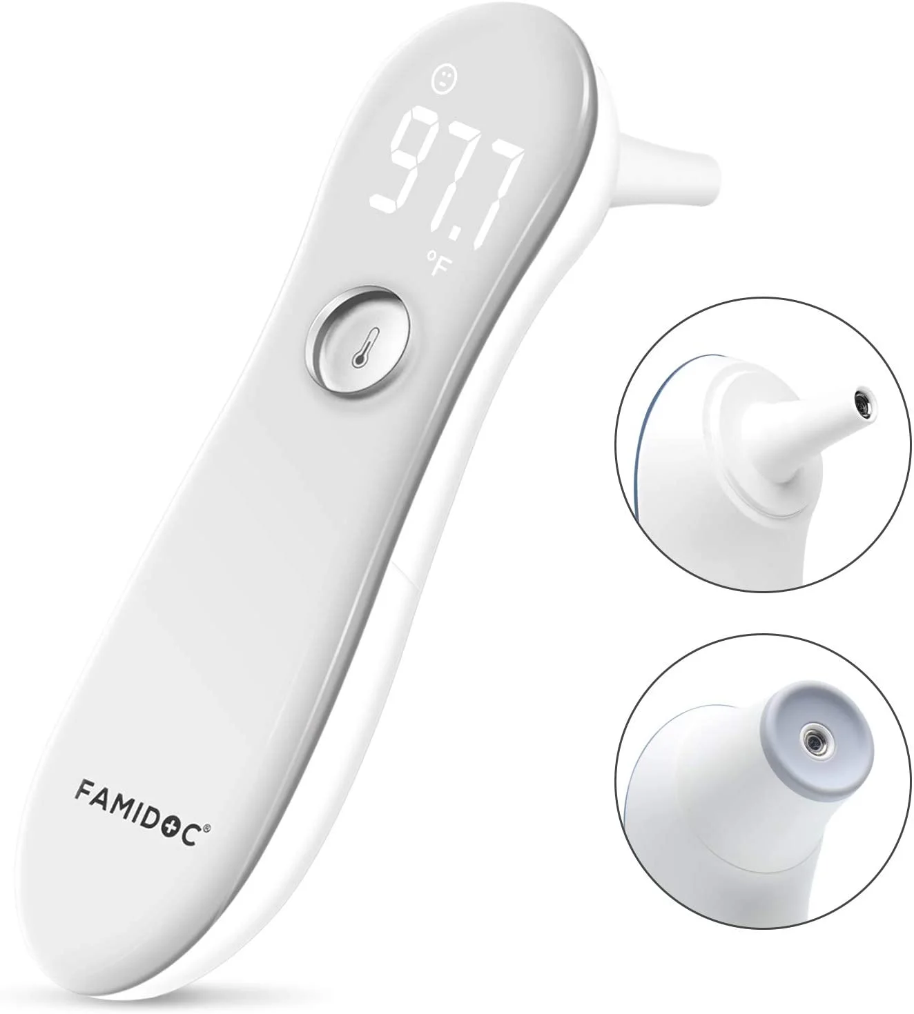 Infrared  thermometer  digital forehead and ear with Bluetooth and wifi CE Medical and 510K certified