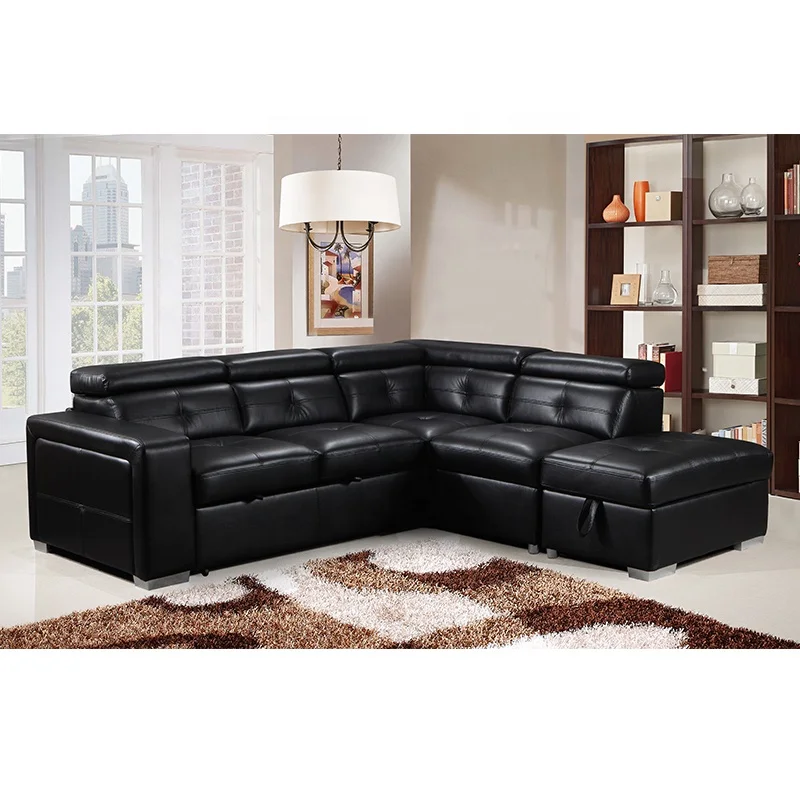 Top grade furniture classical multi-functional design leather surface sofa set furniture living room sofa bed for wholesale