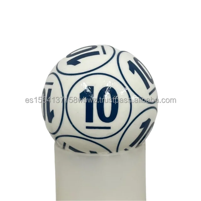 Resistant Traditional bingo ball games with 12 prints in blue Lottery Lucky Balls Game bingo for lottery