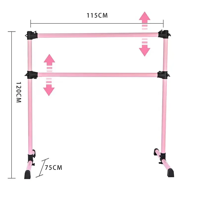 Wholesale adjustable ballet bar gymnastics training using freestander dance gymnastics bar portable ballet bar