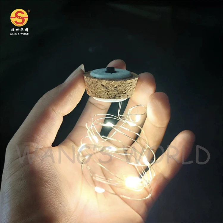 Wooden SMD Lamp Bead Led Cork Light For Bottle Multiple Types Plant Flower Bottle Light Cork