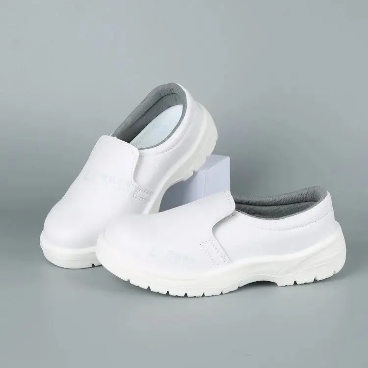 Cleanroom ESD Antistatic White Steel Toe Breathable Safety Shoe ESD Anti-static Shoes