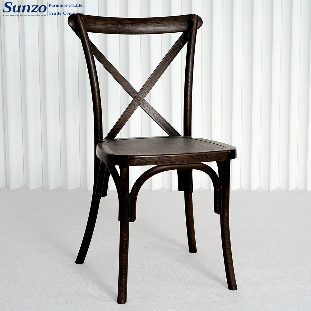 Elegant and Functional wooden Cross Back Chairs for Any Event