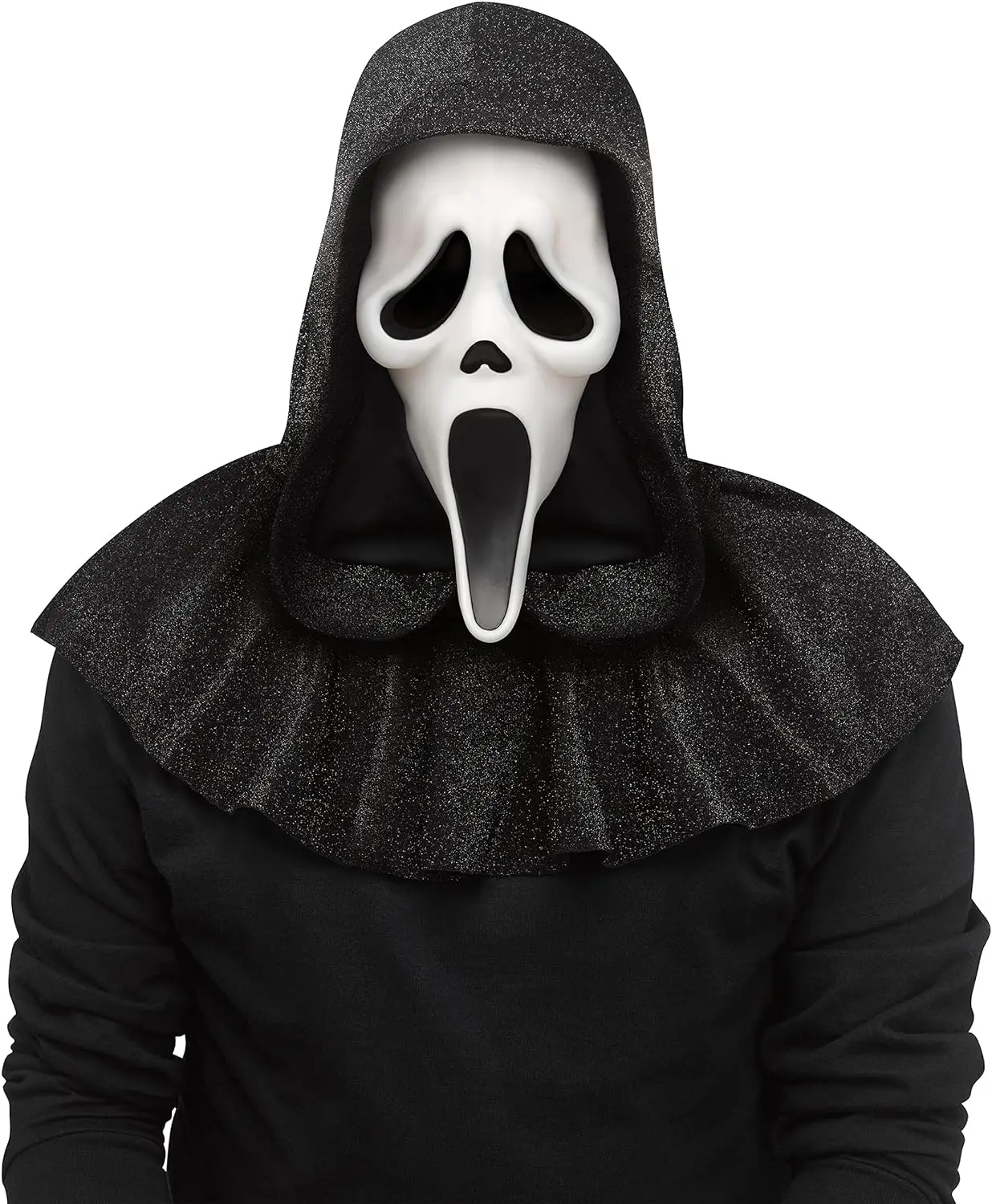 Ghostface Mask Scream Ghost Face Mask Halloween Decorations Costume Creepy Cosplay Prop for Adults Kids