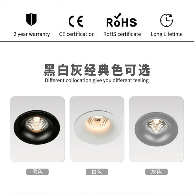 Hotel Ceiling Square Anti Glare Bbc Ip65 Waterproof Fireproof Recessed Downlight