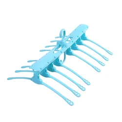 Space saving plastic clothes hanger cloth dry hanger cloth drying hanger