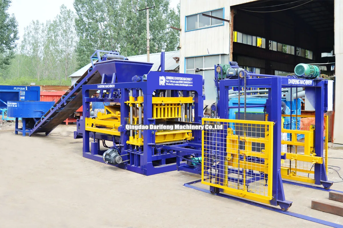 QT4-15 China Hydraulic Pressure Brick Making Machine Cement Brick Moulding Machinery Concrete Block Machine For Block Factory