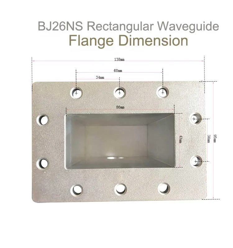 Аксессуары waveguide алюминиевая направляющая сигнала для микроволновки
