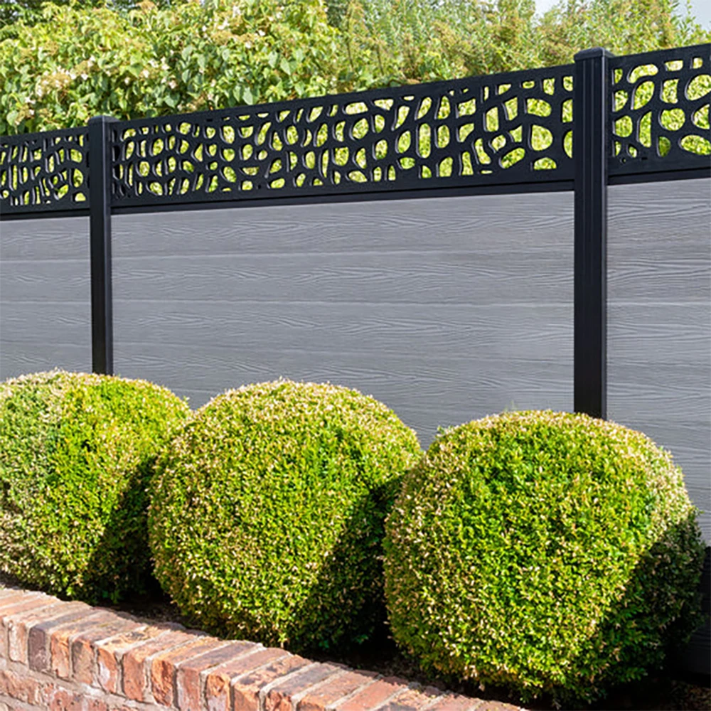 Decorative Collapsible Board Garden Gate 20*90 Outdoor Wood Garden Wall Panel Wpc Semi Board Fence