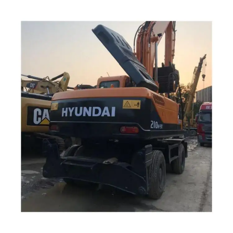 Original Korean Made Good Condition Hyundai Wheel Excavator On Sale Hyundai 210w-9 R210w-9 Used Hyundai Wheel Excavator