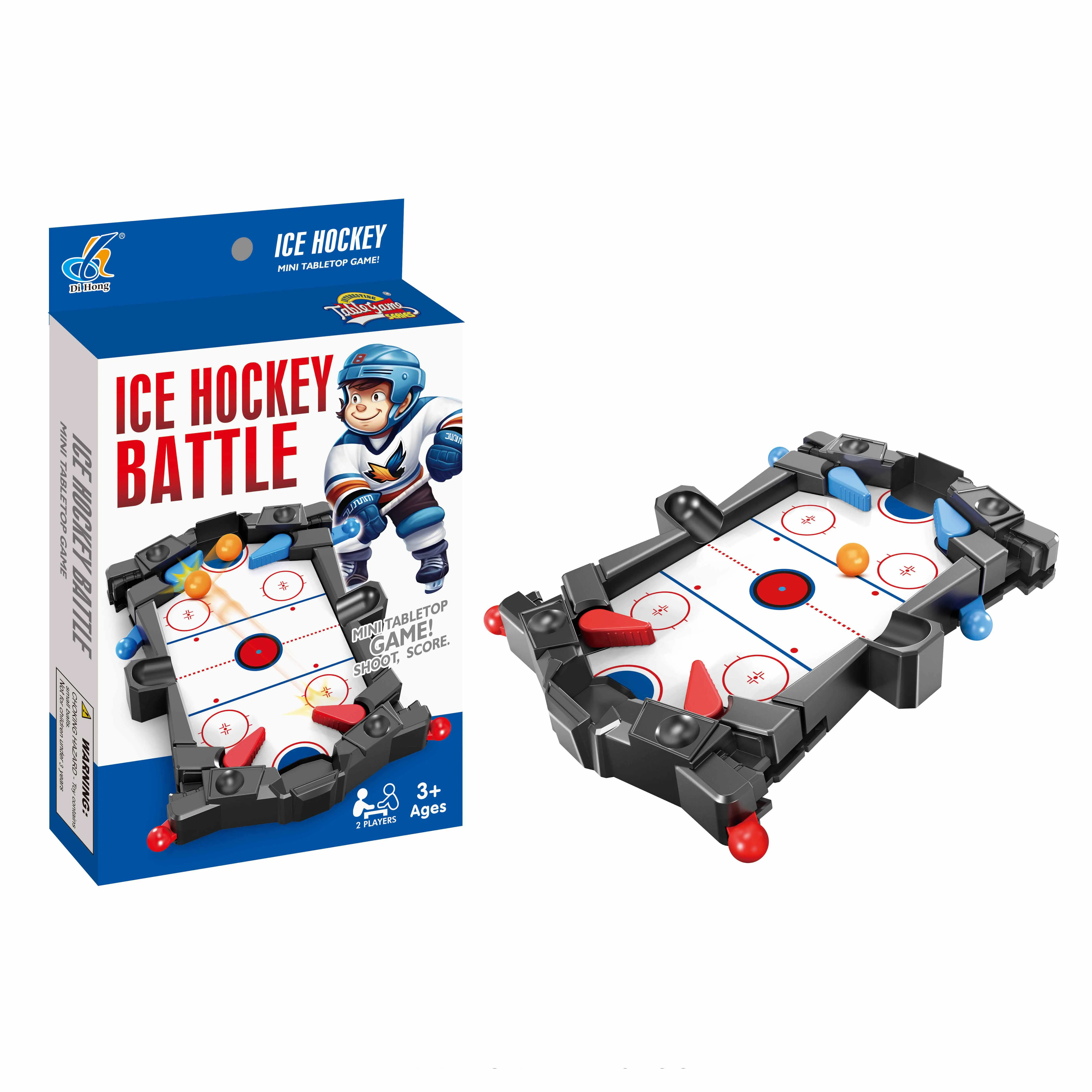 2 Players Plastic Mini Tabletop Battle Game Sport Toy Ice Hockey Board Game Toys for Kids Adults