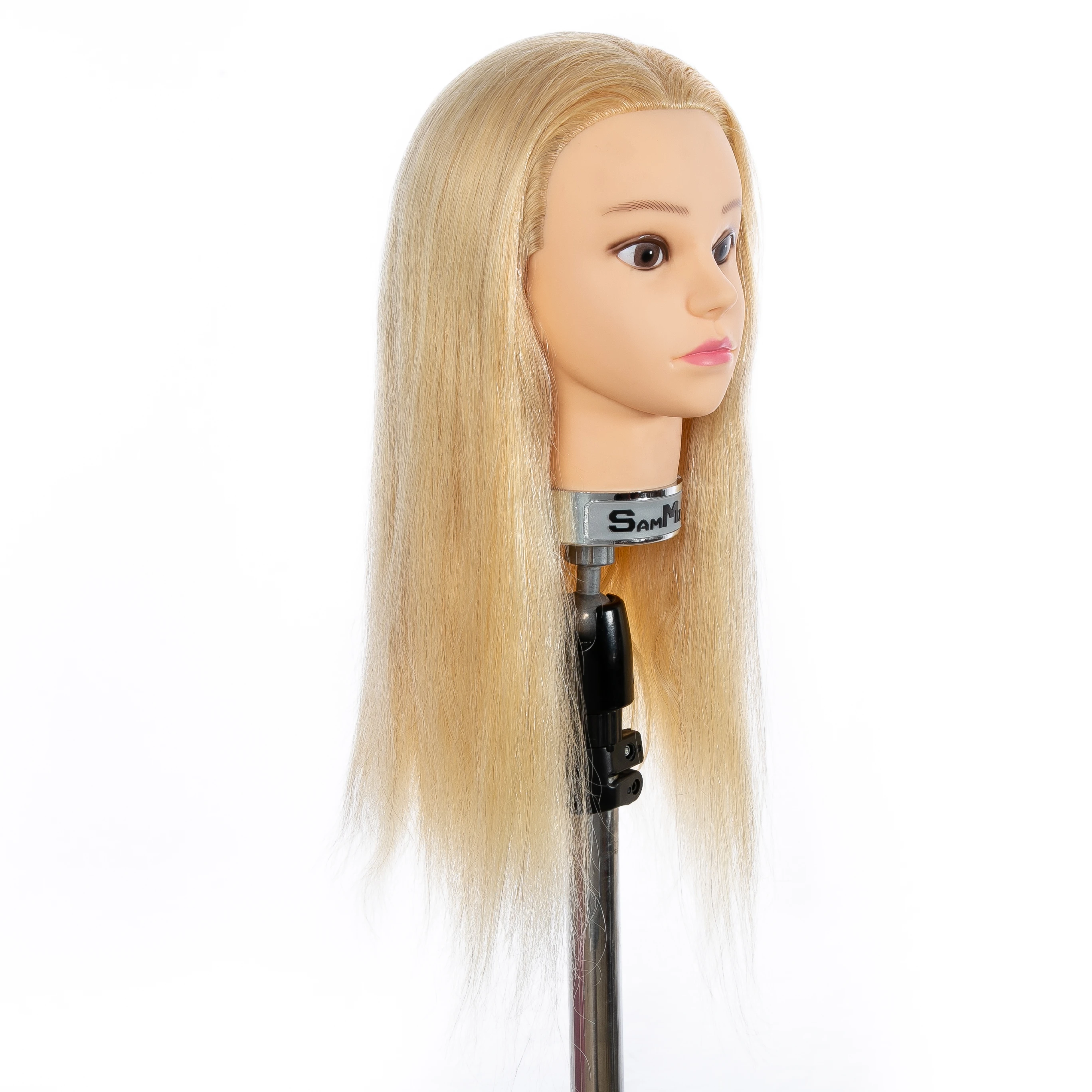 
First Beauty mannequin training head 100% Real Human Hair training mannequin head Asian mannequin training head 