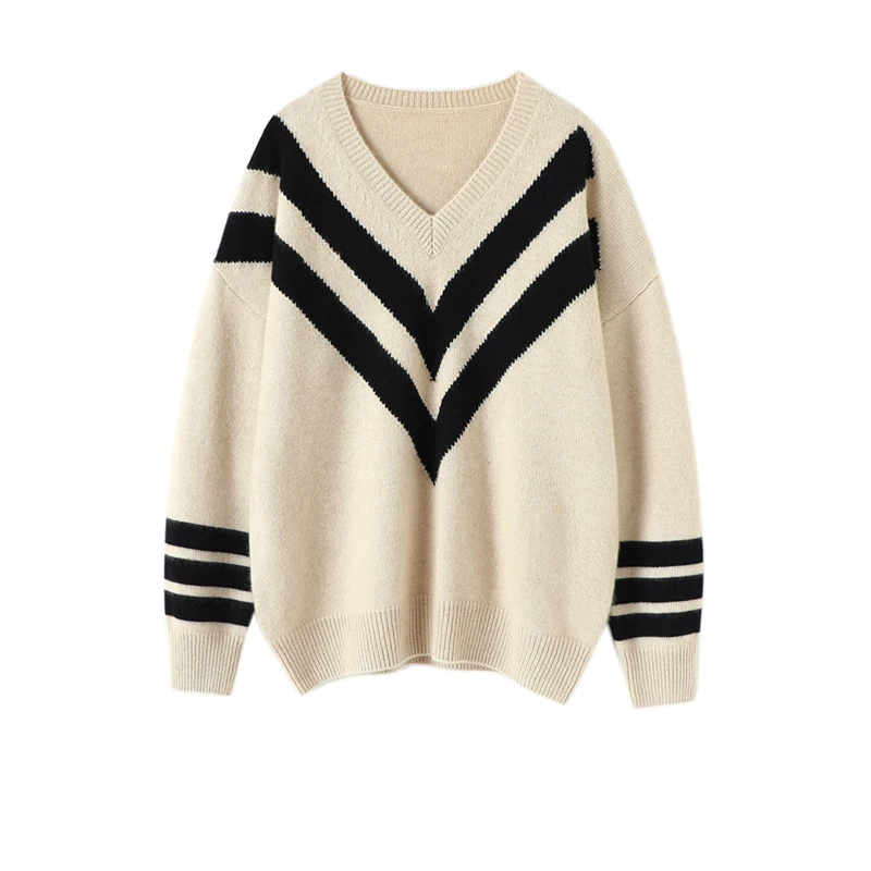 Pink student Sweater Pullover Knitting Overszie Sweaters Long Sleeve Girls Loose Elegant Knitted Thick Outerwear Plus Size