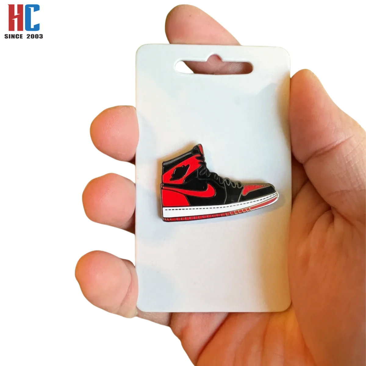 20 Years  Factory Custom Jor dan Shoe Sneaker Fashion hard enamel Lapel Pin