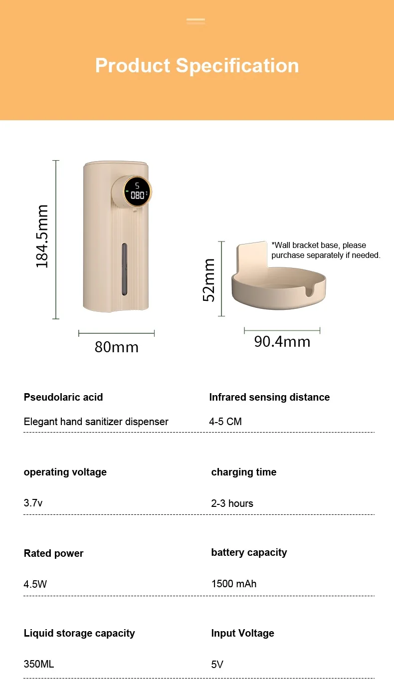 Best Selling Product 2024 Electric Commercial Automatic Soap Dispenser Portable Hand Washing Machine Kitchen Sink Soap Dispenser