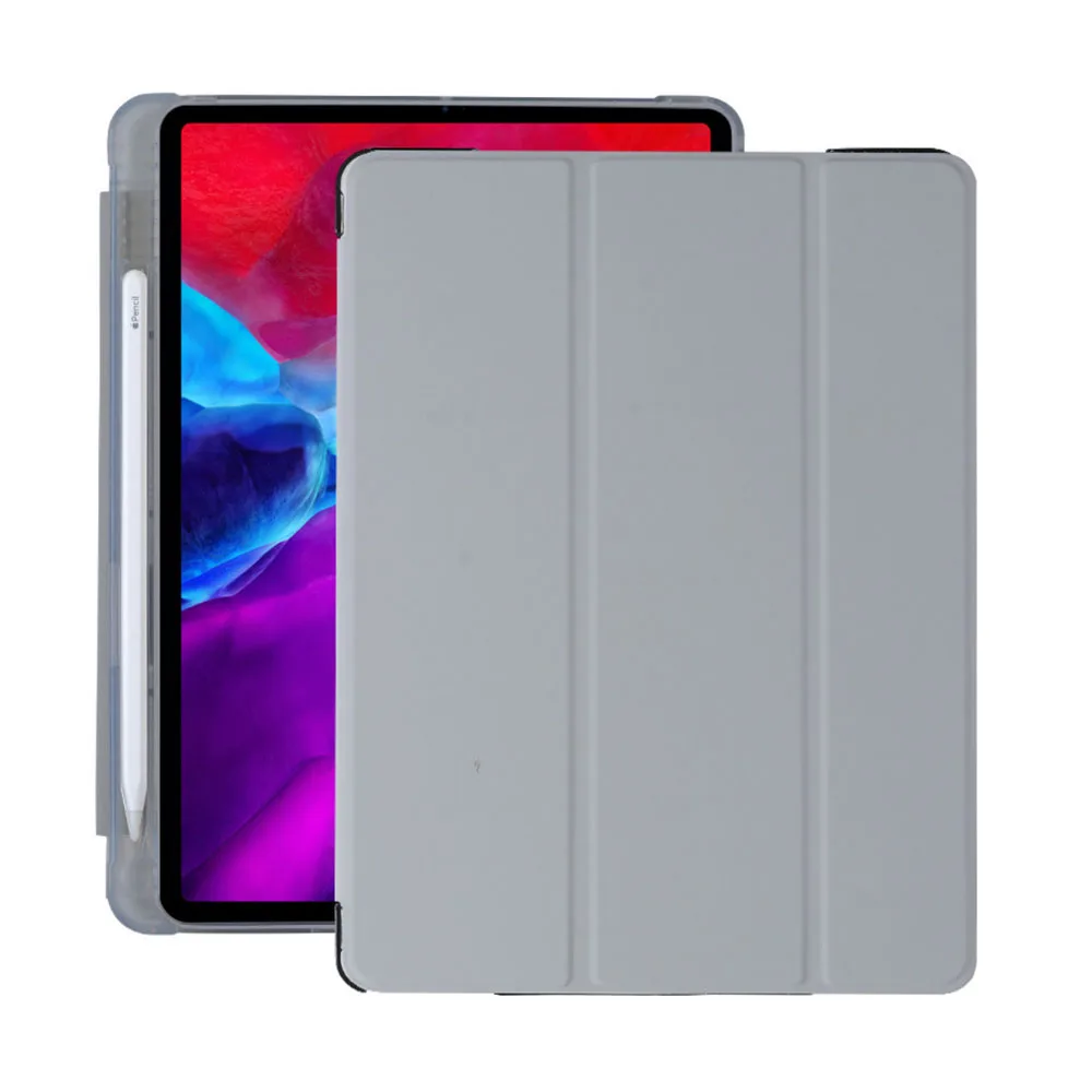 Trifold TPU Leather Case For iPad 2020 Case 10.2 Smart Tablet Cover for iPad Case 11 7th 8th Generation 2021 with pencil holder
