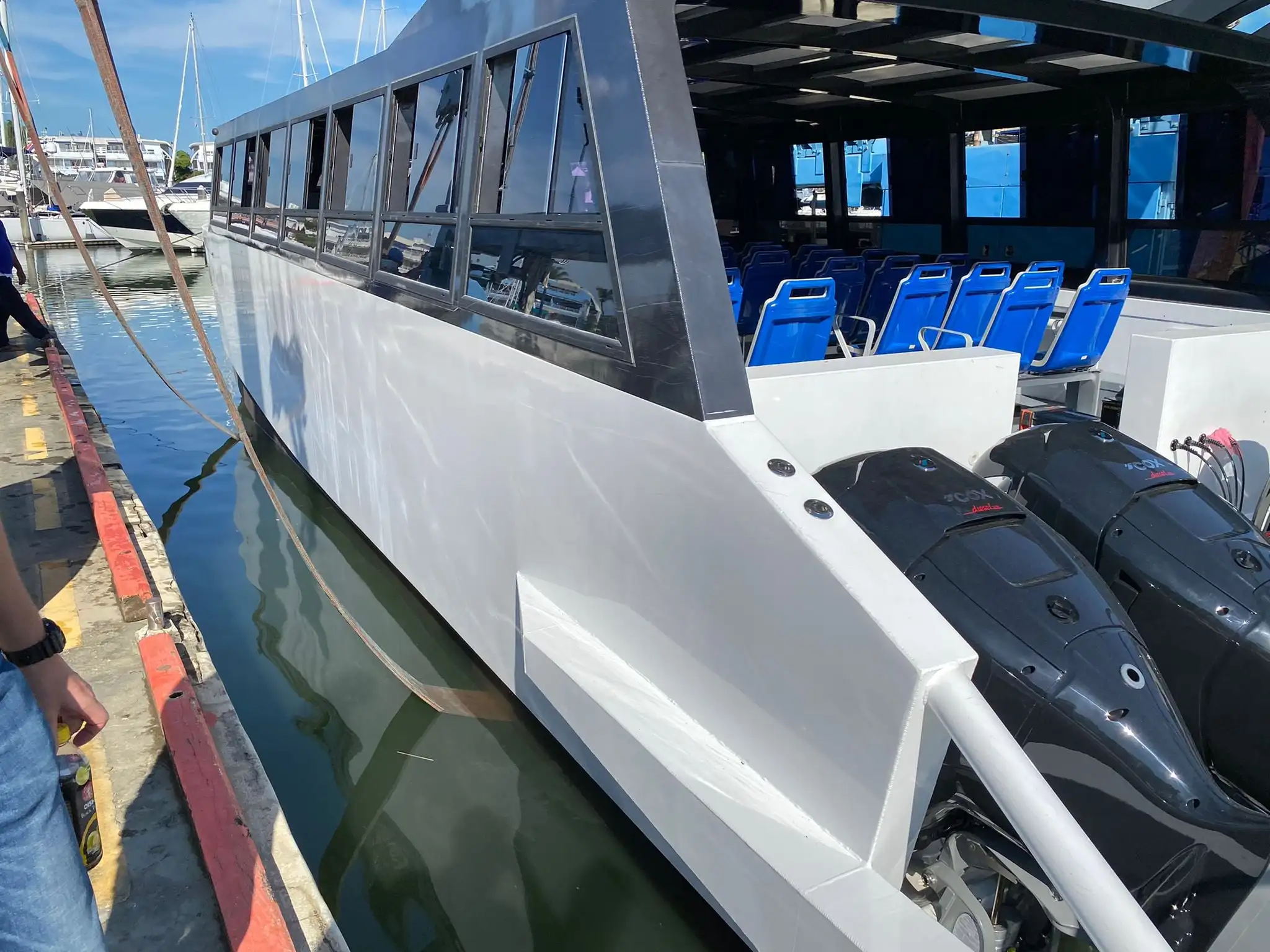 50FT/15M Aluminum Passenger Ferry 60 Seats Water Taxi Work Boat