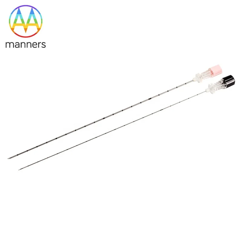 Disposable Sterile Medical CE Certified 90MM Stainless Steel 21G Spinal Needles Spinal Anesthesia Needles