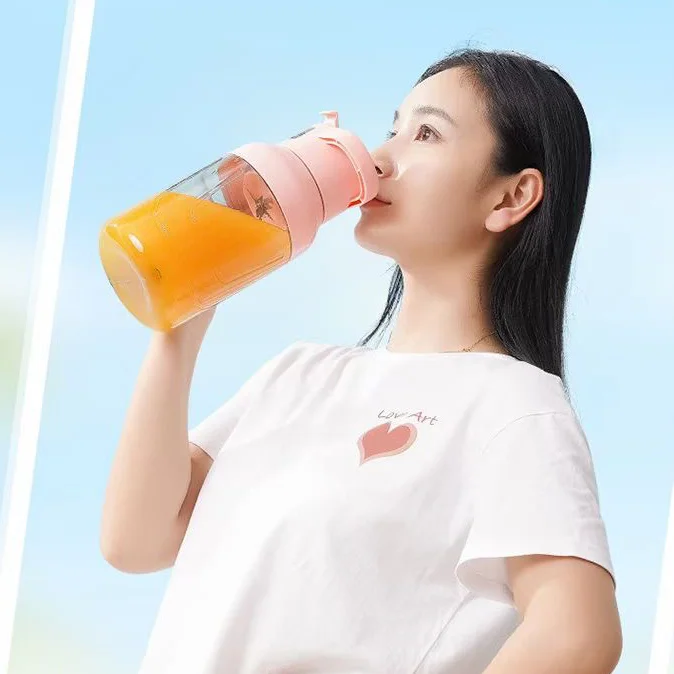 High Speed Electric Juicer Portable Blender Mixer Portable Mini Fresh Juice Mixer Bottle 8 Blades 1500 Ml Smoothie Blender Cup