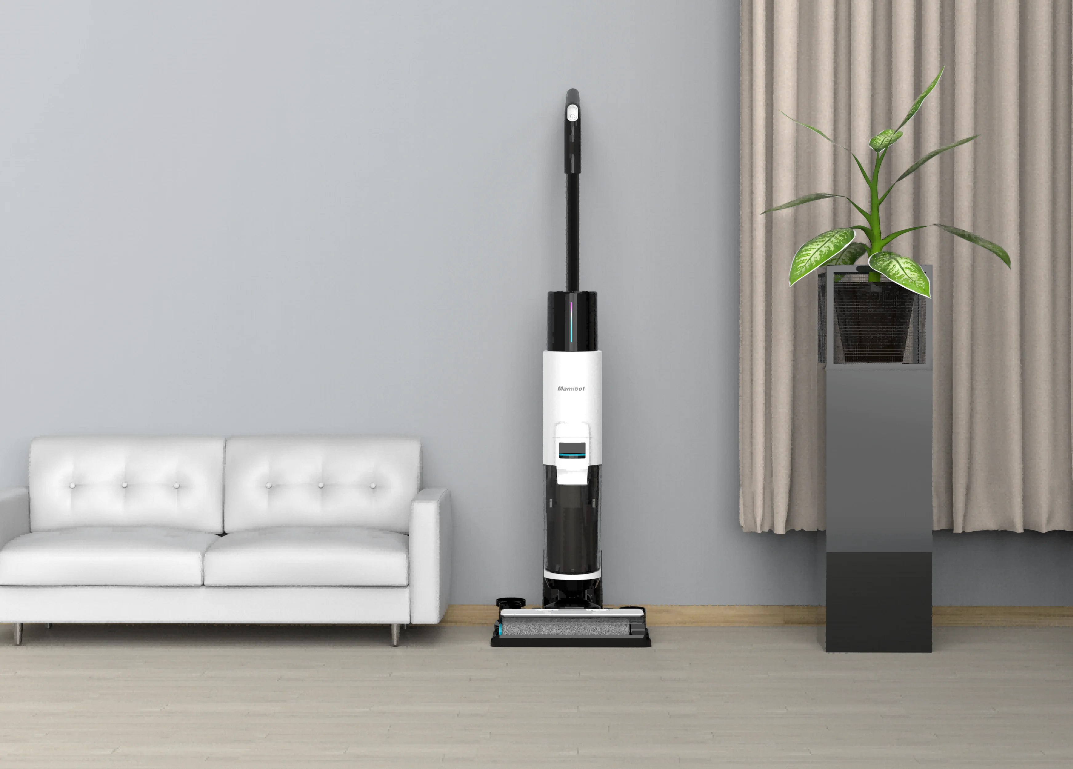 MAMIBOT High-End FLOMO MAX Cordless Vacuum Cleaner Self-Cleaning Function Wet Dry Cleaning Floor Washer Home Outdoor Hotel Use