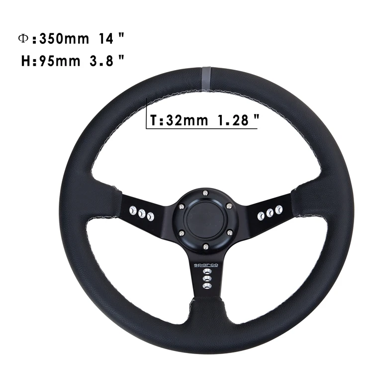 wholesale Customized Color Luxury Leather Steering Wheel Racing