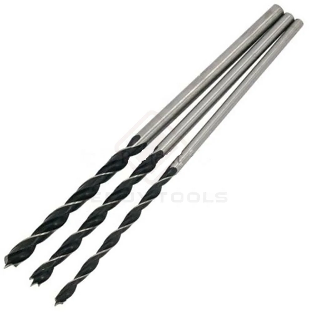 Quick Change Hex Shank Brad Point Drill Bit Double Groove Three-Pointed Wood Drill Bit