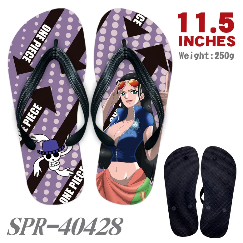 One Pieces cartoon slippers Luffy anime Flip-flops Clip slippers Sandals Home shoes Beach shoes