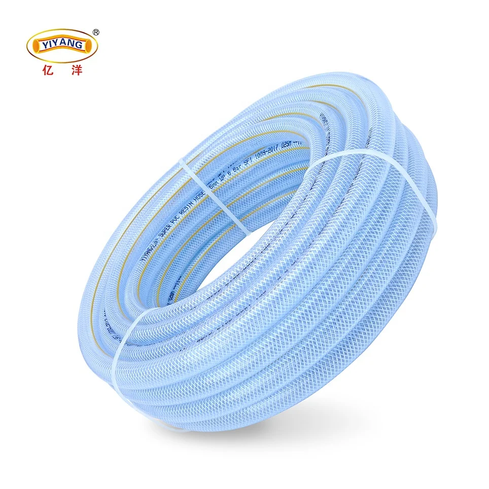 Flexible PVC Clear hose Braided Reinforced Water Hose For Sale