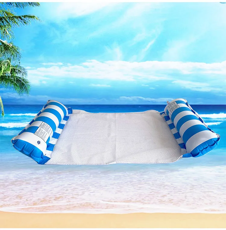 Hot sale PVC inflatable swimming pool water sea air mattress Kids Adult Portable Foldable Floating Lounger Chair S