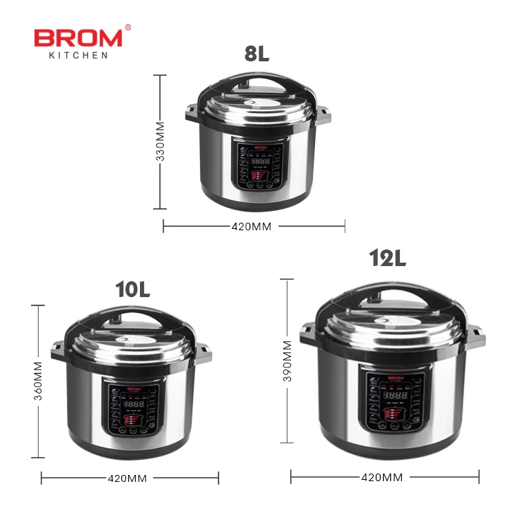 Pressure Cookers Rice Cooker Large Stainless Steel Smart Digital Multi Function Electric Pressure Cooker