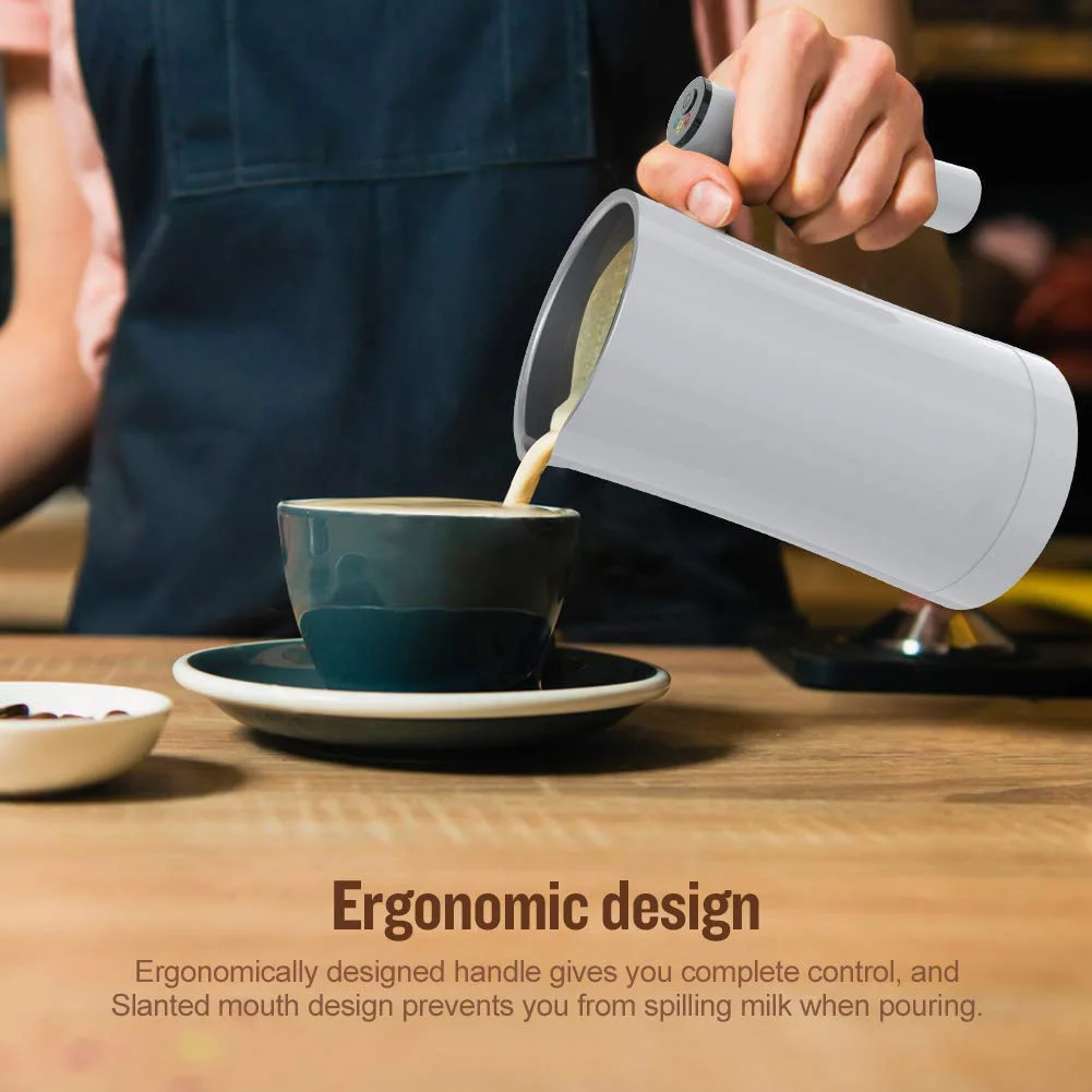 Portable Electric Milk Frother 400W Fast Heating Milk Warmer Automatic Milk Foam Maker For Cappuccino Latte