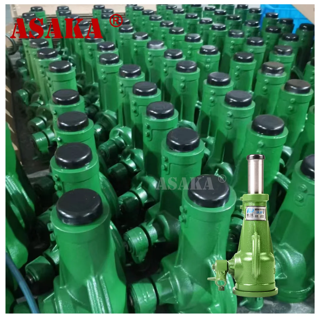 High Lift Construction Building Hand Tool Worm Gear 3.2 Ton Load Screw Jack