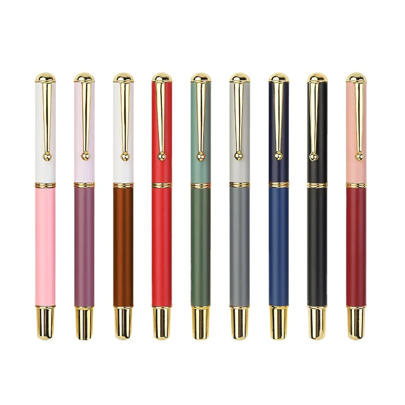 RTS Calligraphy Pen 5 Kinds of Nib Multi-color Metal Body Multi-purpose Business Gift Student Training Class Fountain Pen