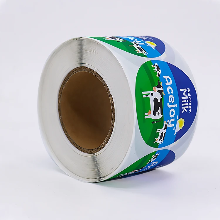 Hot sale Waterproof Synthetic Paper Bottle Label custom Adhesive Paper Sticker Printing glass Bottle Label Printing