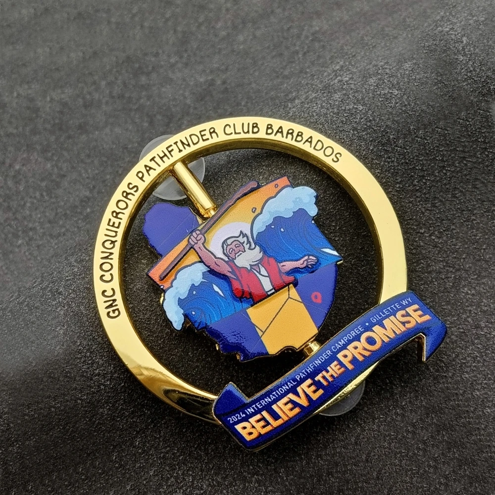 Wholesale Custom Metal Lapel Pin Camporee Plating Soft Enamel Badge