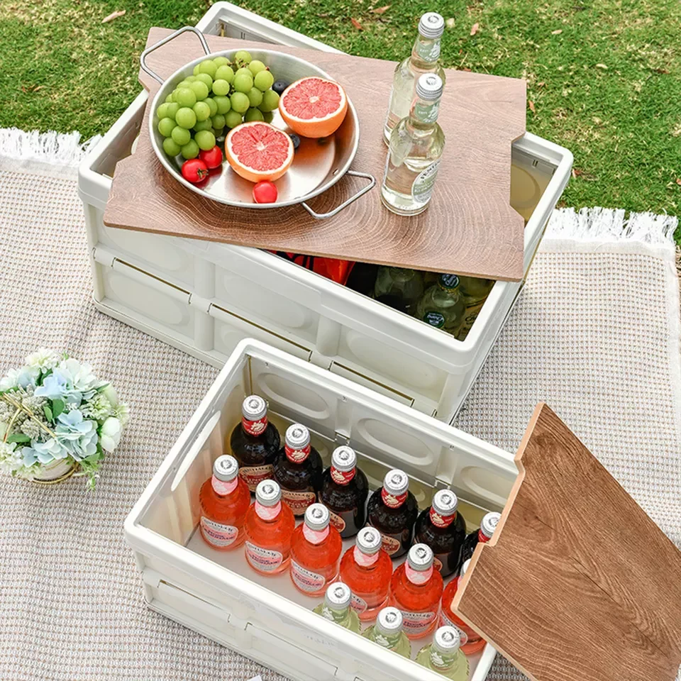 Plastic container storage folding box Waterproof folding waterproof storage container for camping