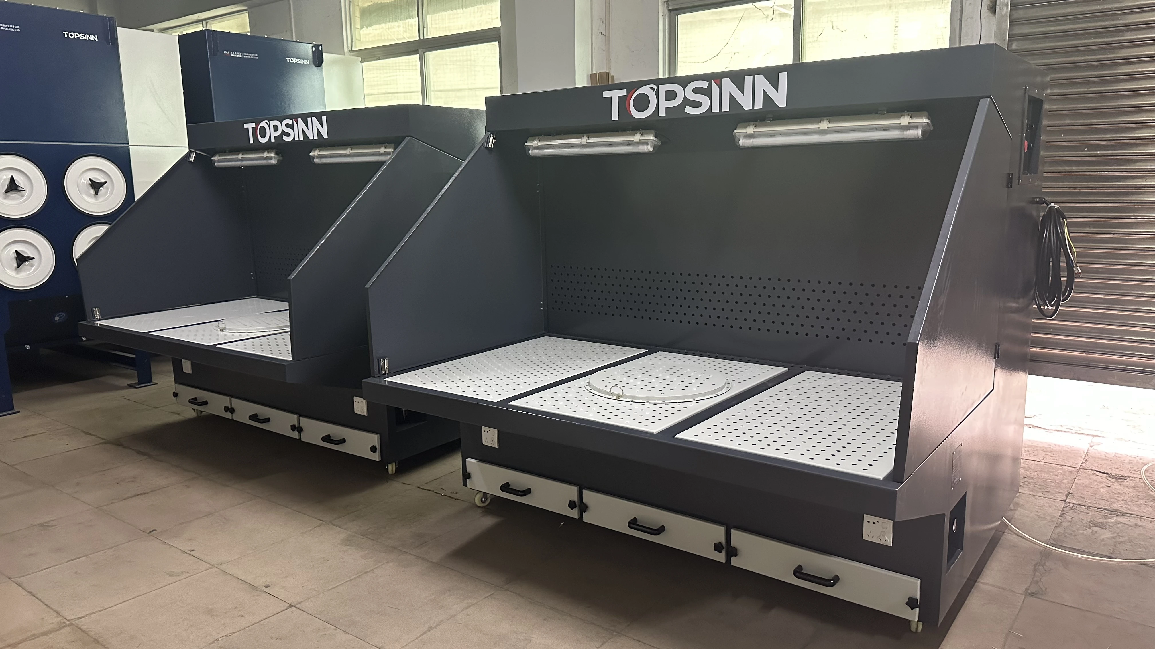 Factory Price Efficiency Grinding Polishing Sanding Use Downdraft Table Sanding Dust Collection Table